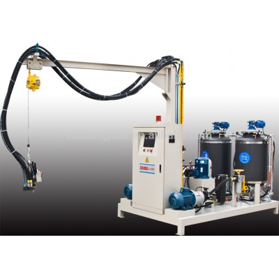 PLC High Pressure foaming Machine / pu foam making machine with L type mixing head